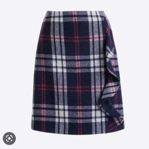 J. Crew Ruffle Front Mini Skirt